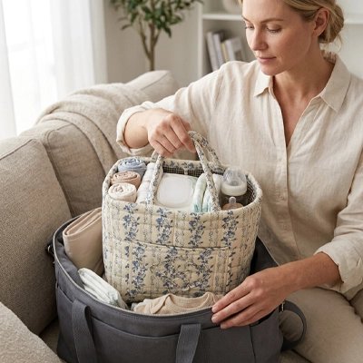 Panier rangement bébé 4