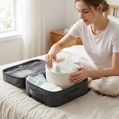 Panier rangement bébé voyage