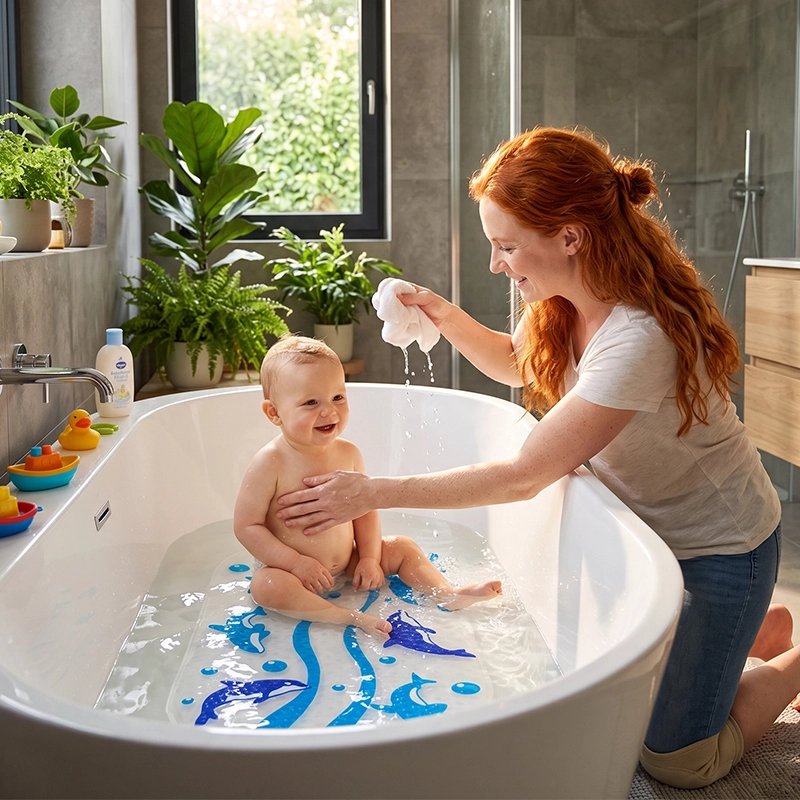 Tapis de bain bebe doux moments daffection