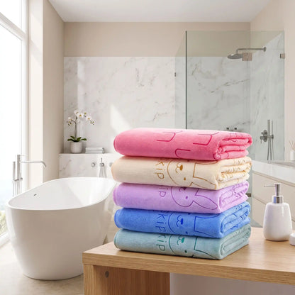 larges serviettes de bain  soyeuse et confortables