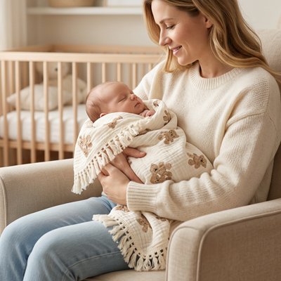 Couverture bébé enveloppe bébé das les bas de maman