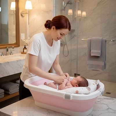 Coussin de bain bebe bonheur