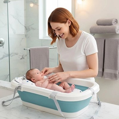 Coussin de bain bebe moment de complicité