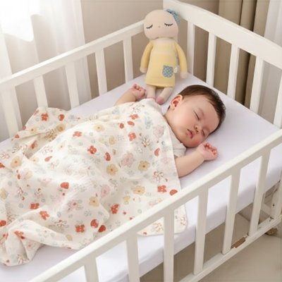 Couverture bébé dans le berceau