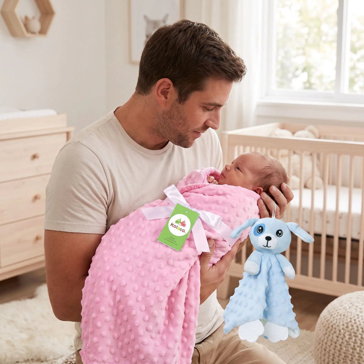 doux calins dans les bras de papa.