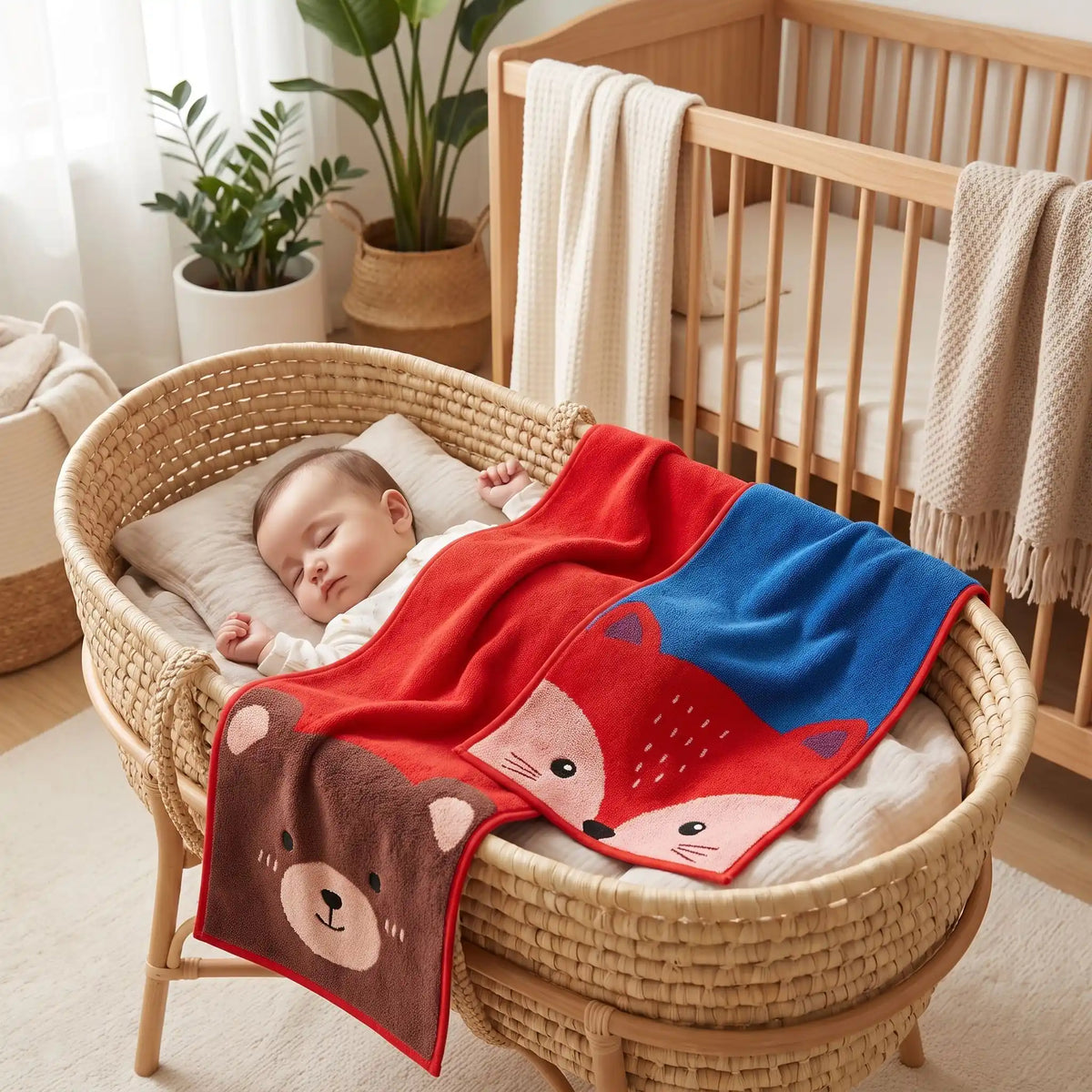 Serviette de bain bébé peau et visage | Doucealine