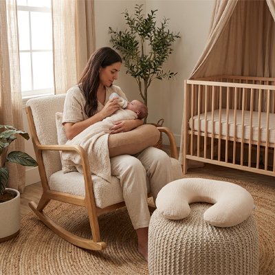 Housse coussin allaitement partage