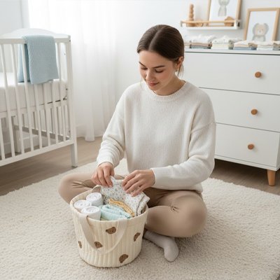 Panier rangement bébé