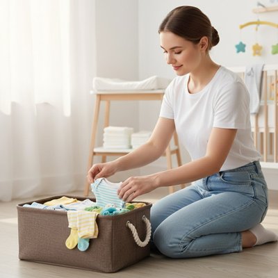 Panier rangement bébé