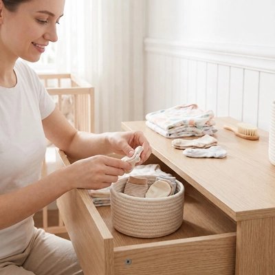 Panier rangement bébé doux