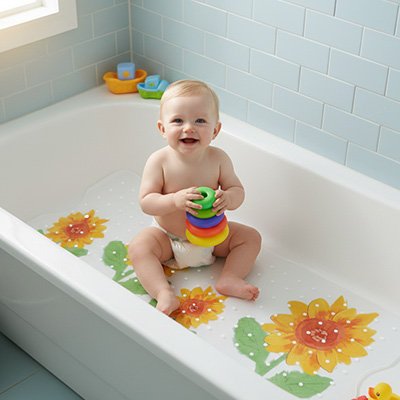 Tapis de bain bebe je joue dans mon bain
